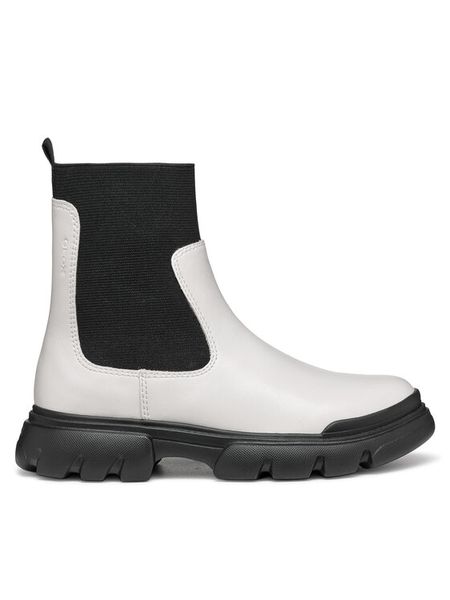 Geox Kozaki J Junette Girl J46HVC 0BCNH C1M9B M Écru. Buty zimowe dziewczęce Geox, bez wzorów, ze skóry, bez zapięcia. Za 289.99 zł.