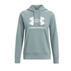 Bluza Damska Z Kapturem Sportowa Under Armour Rival Fleece Big Logo Hdy. Zielone bluzy damskie Under Armour, m, bez wzorów, z bawełny, z kapturem. Za 280.25 zł.