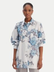 Marella Koszula Amici 2613111101 Błękitny Regular Fit. Niebieskie bluzki damskie Marella, bez wzorów, z bawełny, bez kołnierzyka, bez ramiączek. Za 669.99 zł.