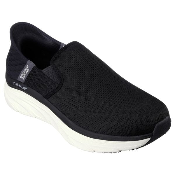 Buty sportowe Sneakersy męskie, Skechers Slip-ins RF: D'Lux Walker - Orford. Czarne buty sportowe męskie Skechers, bez zapięcia, trekkingowe. Za 349.99 zł.