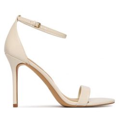 Sandały Aldo. Białe sandały damskie Aldo, bez wzorów, bez obcasa, na szpilce, bez zapięcia. Za 339.99 zł.