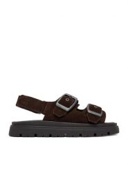 G-Star Raw Sandały CEO-WI16-MARS-01 Brązowy ciemny. Brązowe sandały damskie G-Star Raw, bez wzorów, ze skóry, bez obcasa, na płaskiej podeszwie, bez zapięcia. Za 269.99 zł.