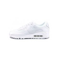 Buty do chodzenia męskie Nike Air Max 90. Białe eleganckie półbuty Nike, z materiału, eleganckie, bez zapięcia. Za 741.00 zł.