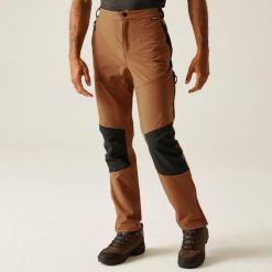 Questra V Męskie spacerowe spodnie turystyczne. Brązowe spodnie sportowe męskie Regatta, na lato, m, bez wzorów, trekkingowe. Za 249.99 zł.