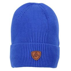 Czapka Peak Mountain Maitre. Niebieskie czapki i kapelusze męskie Peak Mountain, na zimę, bez wzorów, z materiału, eleganckie. Za 97.50 zł.