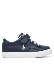 Polo Ralph Lauren Sneakersy RL05559410 Granatowy. Niebieskie buty sportowe chłopięce Polo Ralph Lauren, bez wzorów, ze skóry, bez zapięcia. Za 369.99 zł.