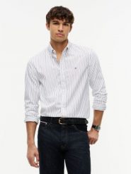 Tommy Hilfiger koszula codzienna Mężczyźni Regular Fit Bawełna (100%) biały, M. Białe koszule męskie Tommy Hilfiger, m, bez wzorów, z bawełny, eleganckie, bez kołnierzyka, bez ramiączek. Za 329.95 zł.