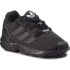 Buty adidas - Zx Flux El I BB9119 Clack/Cblack/Cblack. Czarne półbuty dziewczęce Adidas, bez wzorów, z materiału, bez zapięcia. W wyprzedaży za 159.00 zł.
