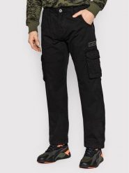 Alpha Industries Spodnie materiałowe Jet 101212 Czarny Straight Fit. Czarne spodnie materiałowe męskie Alpha Industries, m, bez wzorów, z bawełny. Za 279.99 zł.