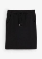 Spódnica dresowa z kieszeniami. Niebieskie spódnice damskie bonprix, bez wzorów, z dresówki. Za 64.99 zł.