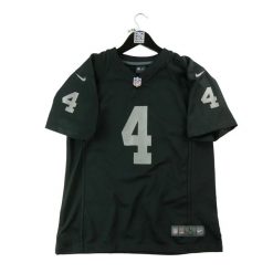 Second life - Nike koszulka męska NFL Las Vegas Raiders 4 - Jak nowy. Czarne koszulki sportowe męskie Nike, m, bez wzorów, z tkaniny, bez kołnierzyka, bez ramiączek, do piłki nożnej. Za 127.76 zł.