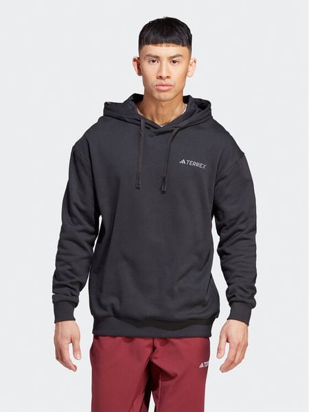 Adidas Bluza Terrex Logo IB6565 Czarny Regular Fit. Czarne bluzy męskie Adidas, m, bez wzorów, z bawełny, bez kaptura. Za 249.99 zł.