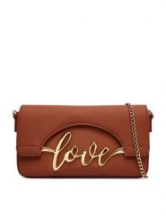 LOVE MOSCHINO Torebka JC4272PP0PKR0208 Brązowy. Brązowe kopertówki damskie Love Moschino, bez wzorów, ze skóry, bez dodatków. Za 879.99 zł.