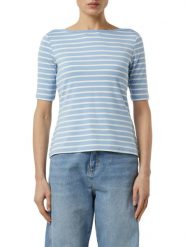 Comma Koszulka Kobiety wiskoza niebieski, 40. Niebieskie t-shirty damskie comma, bez wzorów, z wiskozy, bez kołnierzyka. Za 139.95 zł.