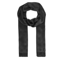 Szal Guess. Czarne szaliki i chusty damskie Guess, z aplikacjami. Za 259.99 zł.