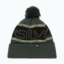Czapka zimowa męska Quiksilver Summit Beanie. Zielone czapki i kapelusze męskie Quiksilver, na zimę, bez wzorów, z materiału. Za 129.99 zł.