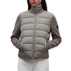 Kurtka ECOALF DENALI HYBRID WOMA Beżowy. Brązowe kurtki damskie Ecoalf, bez wzorów, z syntetyku, bez kaptura. Za 956.40 zł.