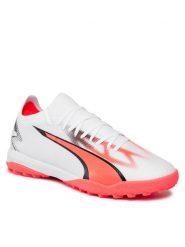 Puma Buty do piłki nożnej Ultra Match Tt 107521 01 Biały. Białe buty sportowe męskie Puma, ze skóry, bez zapięcia. Za 224.99 zł.