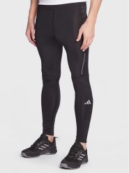 Adidas Legginsy Own the Run Leggings HM8444 Czarny Fitted Fit. Czarne legginsy sportowe męskie Adidas, l, bez wzorów, z syntetyku, do biegania. Za 209.99 zł.