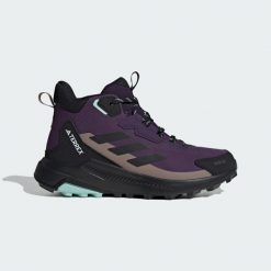 Buty Terrex Anylander Mid Rain.Rdy Hiking. Brązowe trekkingi damskie Adidas. Za 439.00 zł.
