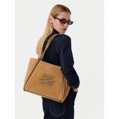 Torebka KARL LAGERFELD. Brązowe torebki do ręki damskie KARL LAGERFELD, bez wzorów, bez dodatków. Za 1,399.00 zł.