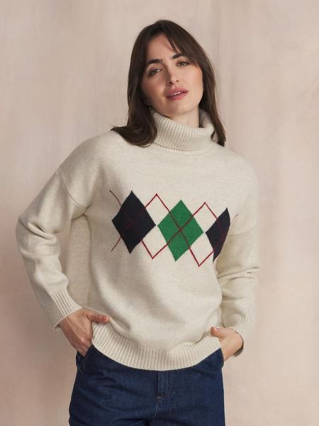 Sweter damski TBS Burlicol. Białe swetry damskie TBS, na zimę, m, bez wzorów, z dzianiny, eleganckie, bez kołnierzyka, bez ramiączek, długie, bez kaptura. Za 283.50 zł.