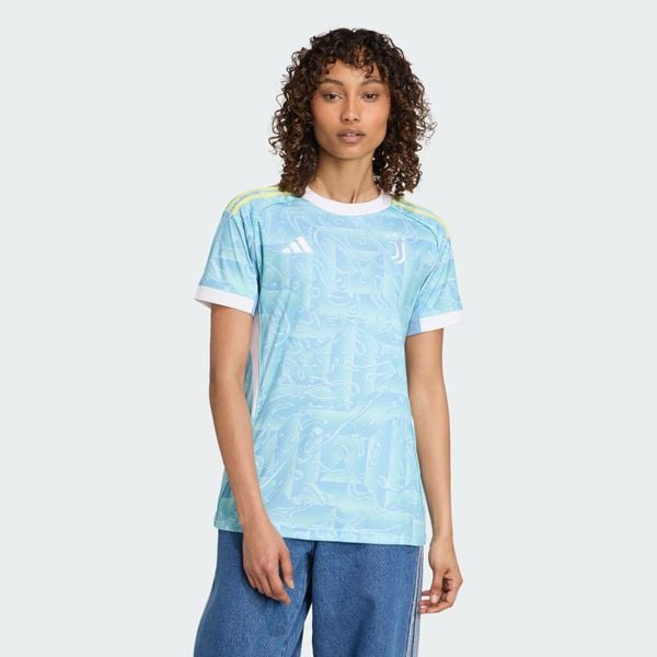 Koszulka Juventus 25/26 Away. Niebieskie koszulki sportowe damskie Adidas, l, bez wzorów, z materiału, klasyczne, bez kołnierzyka. Za 439.00 zł.