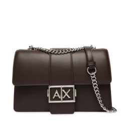 Torebka Armani Exchange. Brązowe torebki do ręki damskie Armani Exchange, bez wzorów, wizytowe, bez dodatków. Za 679.99 zł.