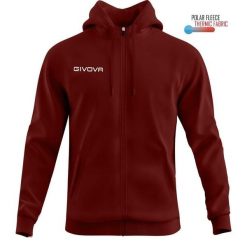 Sportowa Bluza Givova Polarfleece 500 do Aktywności na Świeżym Powietrzu. Brązowe bluzy sportowe męskie Givova, bez wzorów, z poliesteru, bez kaptura, do biegania. Za 103.92 zł.