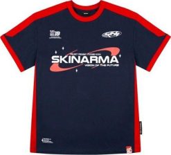 T-shirt Skinarma Halo M granatowy. Niebieskie t-shirty męskie SKINARMA, m, bez wzorów, bez kołnierzyka. Za 193.97 zł.