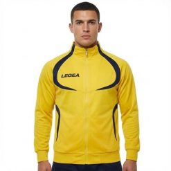 Kurtka Damska Biegowa Singapur Żółto-Niebieska. Niebieskie kurtki sportowe damskie Legea, xs, bez wzorów, z materiału, z kapturem, do biegania. Za 72.00 zł.