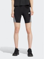 Adidas Kolarki Future Icons 3-Stripes IP1569 Czarny Slim Fit. Czarne szorty sportowe damskie Adidas, m, bez wzorów, z bawełny, sportowe. Za 99.99 zł.