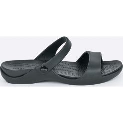 Crocs - Klapki. Czarne klapki damskie Crocs, z materiału. Za 129.90 zł.