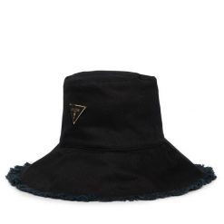 Kapelusz Guess. Czarne czapki i kapelusze damskie Guess, z aplikacjami. Za 239.99 zł.