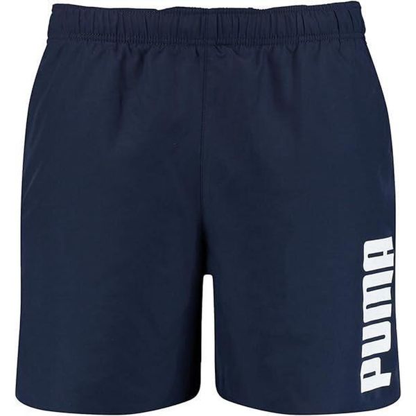 Puma Szorty kąpielowe Swim Mid męskie – rozmiar L. Niebieskie kąpielówki męskie Puma, l, bez wzorów, do pływania. Za 180.99 zł.