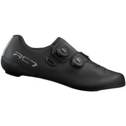 Buty szosowe męskie Shimano SH-RC703. Czarne buty sportowe męskie Shimano, bez zapięcia, rowerowe. Za 999.90 zł.