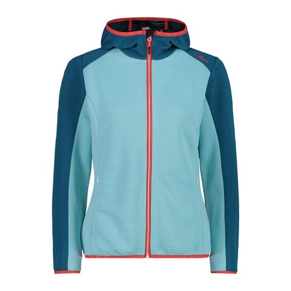 Bluza damska z kapturem CMP. Czerwone bluzy damskie CMP, xs, bez wzorów, z materiału, z kapturem. Za 343.65 zł.