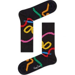 Happy Socks - Skarpetki Rope. Czarne skarpety damskie Happy Socks, z bawełny. W wyprzedaży za 29.90 zł.
