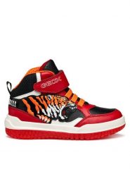 Geox Sneakersy J Buzzerlight J56MCF 054CE C0020 M Czerwony. Czerwone buty sportowe chłopięce Geox, bez wzorów, ze skóry, bez zapięcia. Za 269.99 zł.