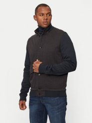 Bugatti Bluza 8750 65063B Granatowy Regular Fit. Niebieskie bluzy męskie Bugatti, m, bez wzorów, z syntetyku, bez kaptura. Za 599.99 zł.