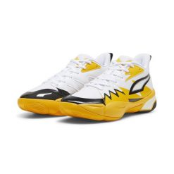 Buty do chodzenia męskie Puma Genetics. Białe buty sportowe męskie Puma, z materiału, bez zapięcia, do koszykówki. Za 417.00 zł.