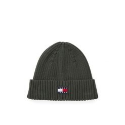 Czapka Tommy Jeans. Zielone czapki i kapelusze męskie Tommy Jeans, na zimę, bez wzorów, z jeansu. Za 149.99 zł.