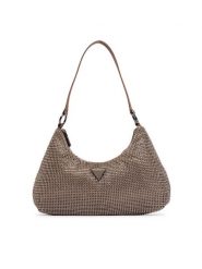 Guess Torebka Jewels HWEG22 48720 Beżowy ciemny. Brązowe torebki do ręki damskie Guess, z aplikacjami, z materiału, bez dodatków. Za 544.99 zł.