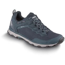 Buty sportowe męskie Meindl Activo Sport z membraną Gore-Tex. Niebieskie trekkingi męskie Meindl, trekkingowe, gore-tex. Za 899.90 zł.
