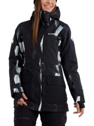 Kurtka narciarska damska Poplar Jacket. Białe kurtki damskie Fundango, m, bez wzorów, z poliesteru, bez kaptura, narciarskie. Za 499.00 zł.