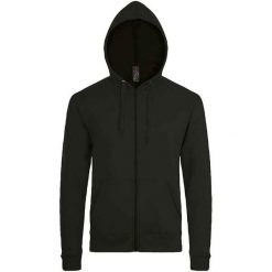 Bluza Z Kapturem Dla Dorosłych Unisex Stone. Czarne bluzy męskie SOL'S, m, bez wzorów, z kapturem. Za 139.99 zł.