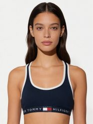 Tommy Hilfiger Biustonosz top UW0UW06270 Granatowy. Niebieskie biustonosze Tommy Hilfiger, bez wzorów, z bawełny. Za 149.99 zł.