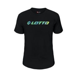 Koszulka sportowa męska Lotto 456050neblack2xl. Czarne koszulki sportowe męskie Lotto, l, bez wzorów, z bawełny, bez kołnierzyka, bez ramiączek. Za 138.25 zł.
