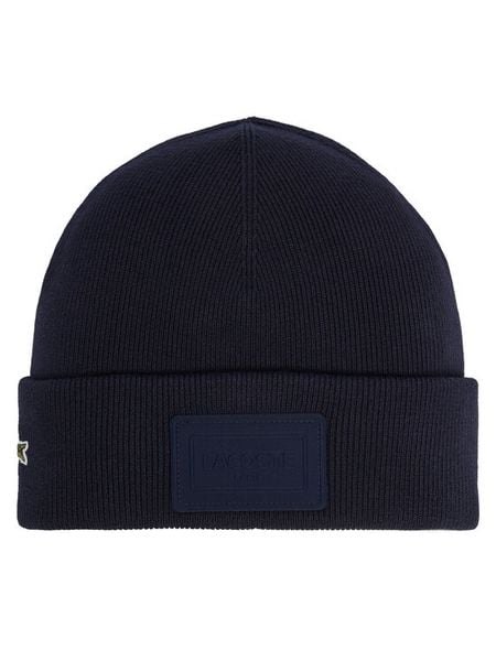 Lacoste Czapka RB9885 Granatowy. Niebieskie czapki i kapelusze damskie Lacoste, na zimę, bez wzorów. Za 239.99 zł.