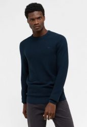 MUSTANG ELLIOT MĘSKI SWETER ELEGANCKI CIEPŁY LOGO CARBON 1014688 4135. Swetry przez głowę męskie Mustang, m, bez wzorów, bez kołnierzyka. Za 149.99 zł.